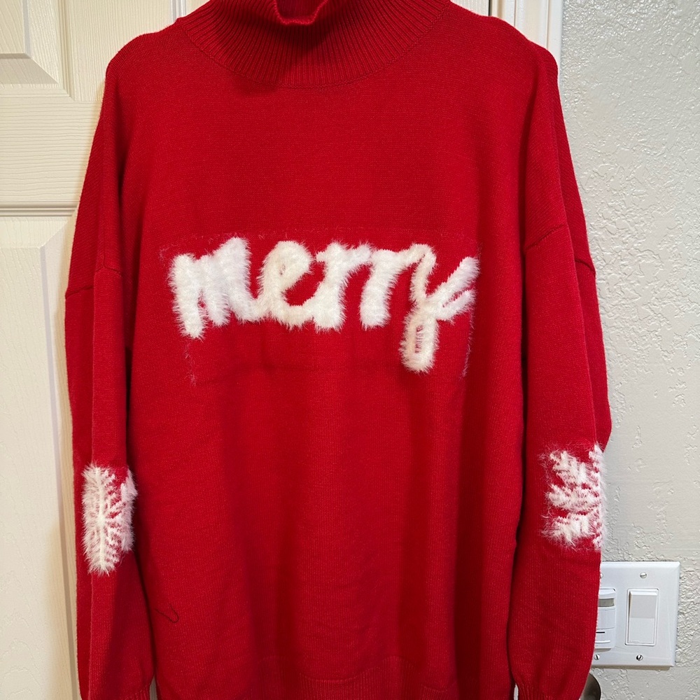 Red 'Merry' Christmas Sweater